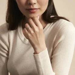 Alliance Aphroditia Demi Jonc Bombe Platine Blanc-Histoire d'Or Online