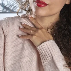 Histoire d'Or Alliance Aphroditia Demi Jonc Bombé