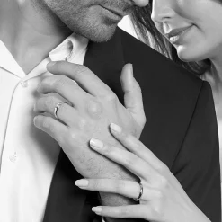 Histoire d'Or Alliance Aphroditia Demi Jonc Bombé