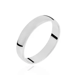 Alliance Artemissia Ruban Plat Or Blanc-Histoire d'Or