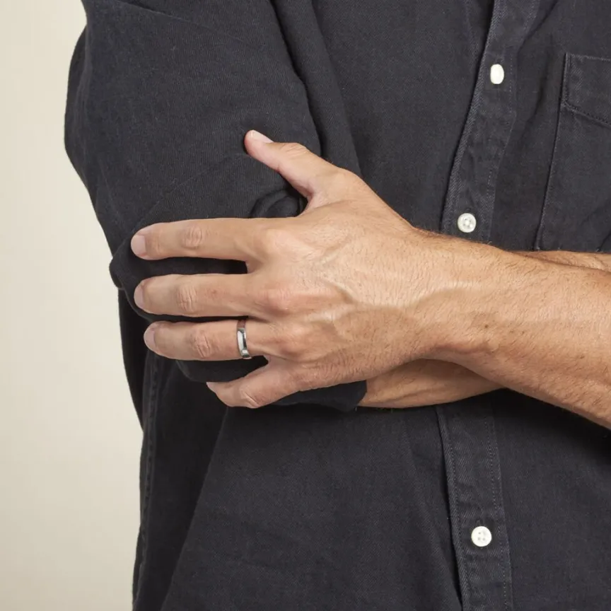 Alliance Artemissia Ruban Plat Or Blanc-Histoire d'Or New