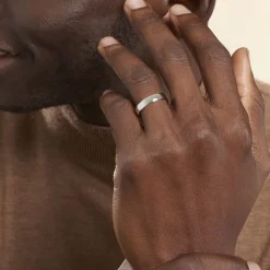 Alliance Artemissia Ruban Plat Or Blanc-Histoire d'Or New