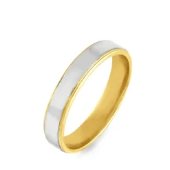 Alliance Beatrice Ruban Plat Or Bicolore-Histoire d'Or Best