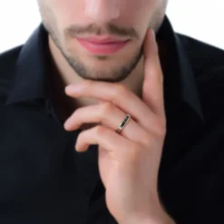 Alliance Beatrice Ruban Plat Or Bicolore-Histoire d'Or Best