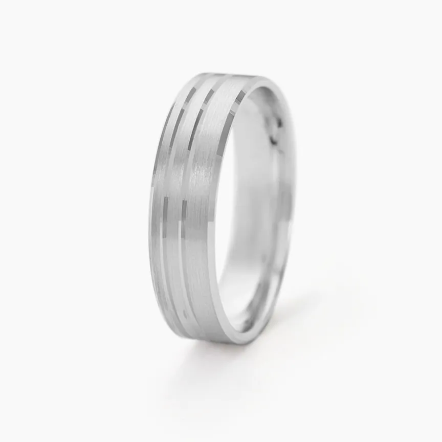 Alliance Cheryn Ruban Plat Argent Blanc-Histoire d'Or Sale