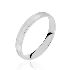 Alliance Circios Demi Jonc Classique Or Blanc-Histoire d'Or