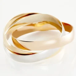 Alliance Entrelacee Ruban Plat Or Tricolore-Histoire d'Or Online