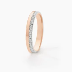 Alliance Fantaisie Diamantee Ruban Plat-Histoire d'Or Hot