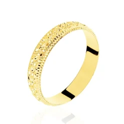 Alliance Fantaisie Diamantee Ruban Plat-Histoire d'Or