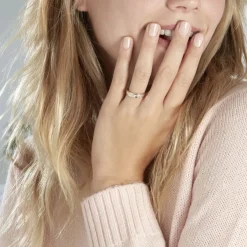 Alliance Fantaisie Diamantee Ruban Plat-Histoire d'Or Sale