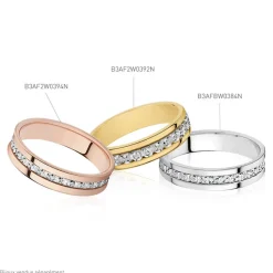 Alliance Fantaisie Diamantee Ruban Plat-Histoire d'Or Outlet