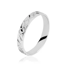 Histoire d'Or Alliance Fantaisie Ruban Plat