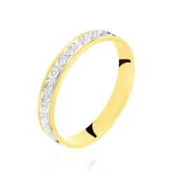 Alliance Fantaisie Ruban Plat Or Bicolore-Histoire d'Or Hot