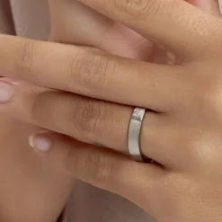 Alliance Georgius Ruban Plat Palladium Blanc-Histoire d'Or Online