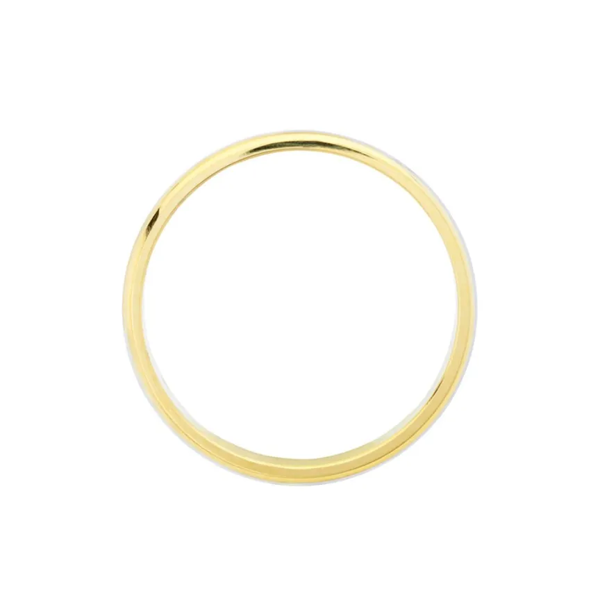 Alliance Givree Ruban Plat Or Bicolore-Histoire d'Or Outlet