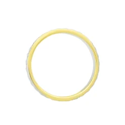 Alliance Grain De Folie Diamantee Ruban Plat Or Bicolore-Histoire d'Or