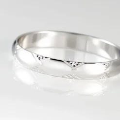 Alliance Harmonie Demi Jonc Classique Or Blanc-Histoire d'Or New