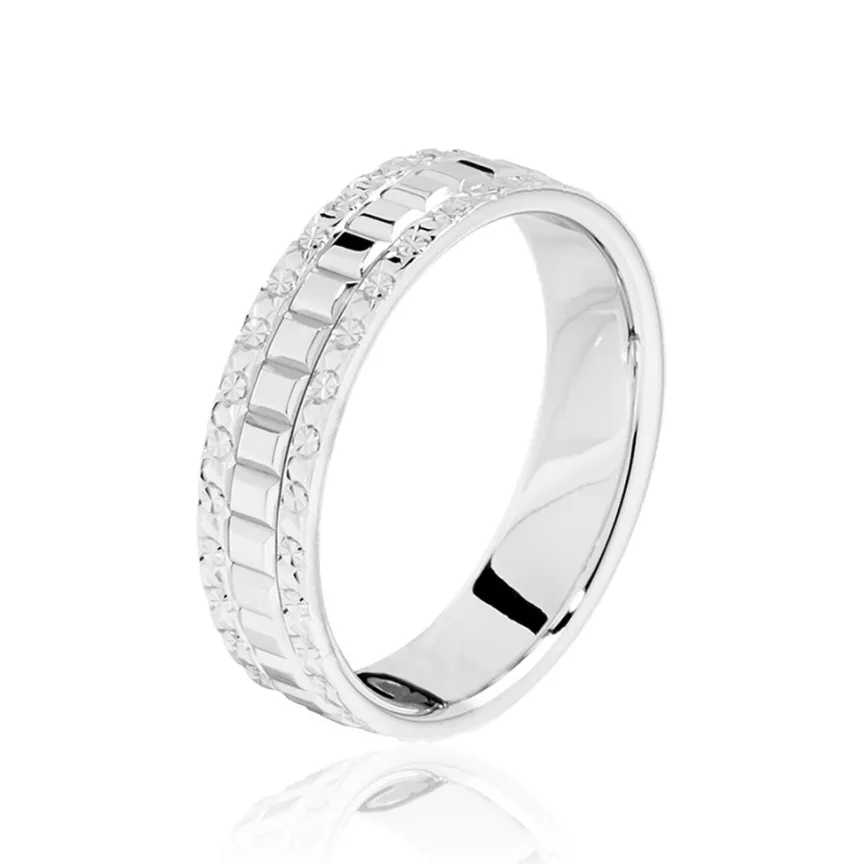 Alliance Herma Ruban Plat Or Blanc-Histoire d'Or Best