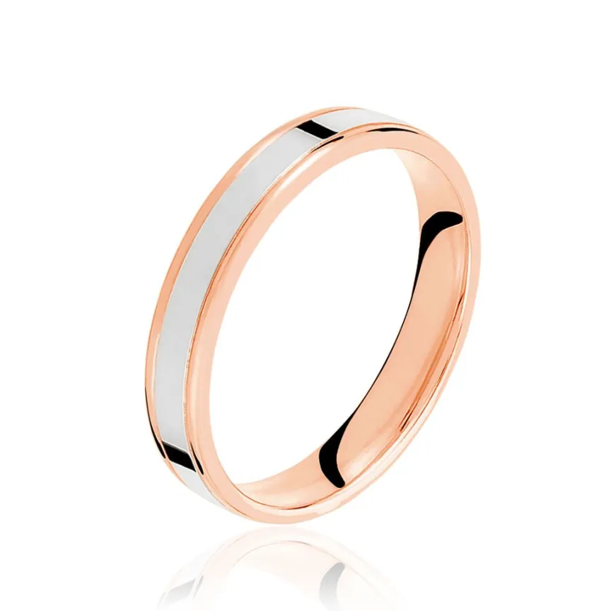 Alliance Hevan Ruban Or Bicolore-Histoire d'Or Clearance