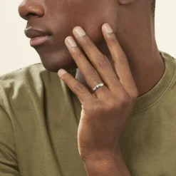 Alliance Julie Ruban Classique Platine Blanc-Histoire d'Or Outlet