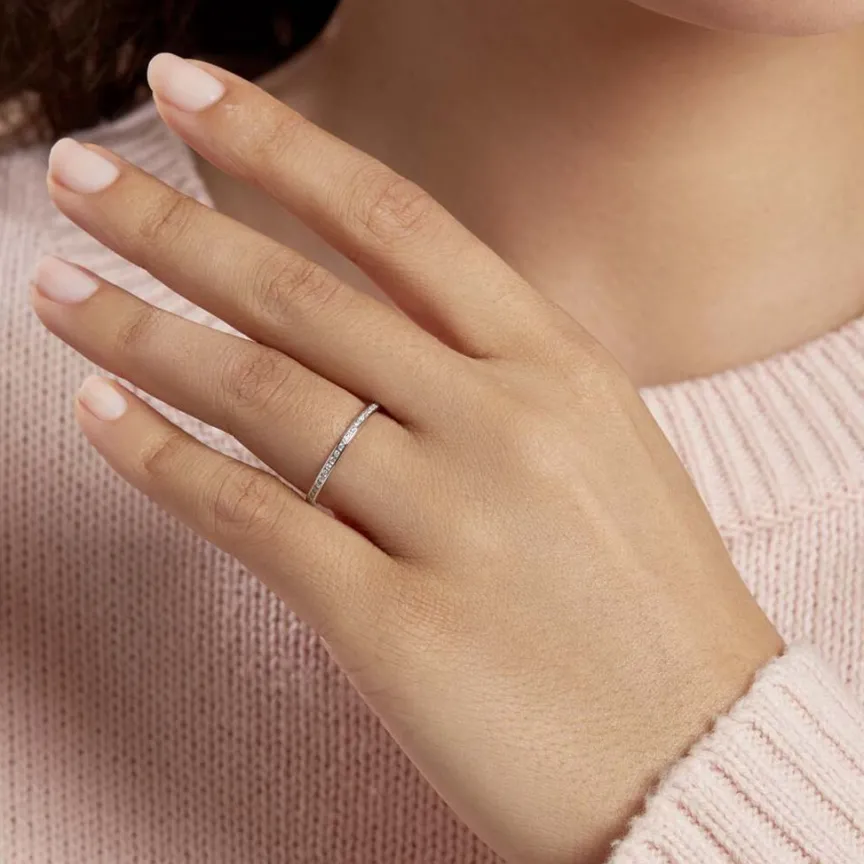 Alliance Laurie Tour Complet Or Blanc Diamant-Histoire d'Or