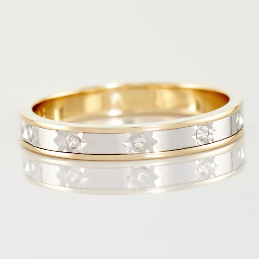 Alliance Madin Ruban Plat Or Bicolore-Histoire d'Or Best