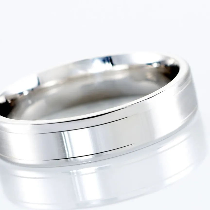 Alliance Mae-lou Ruban Plat Argent Blanc-Histoire d'Or Discount