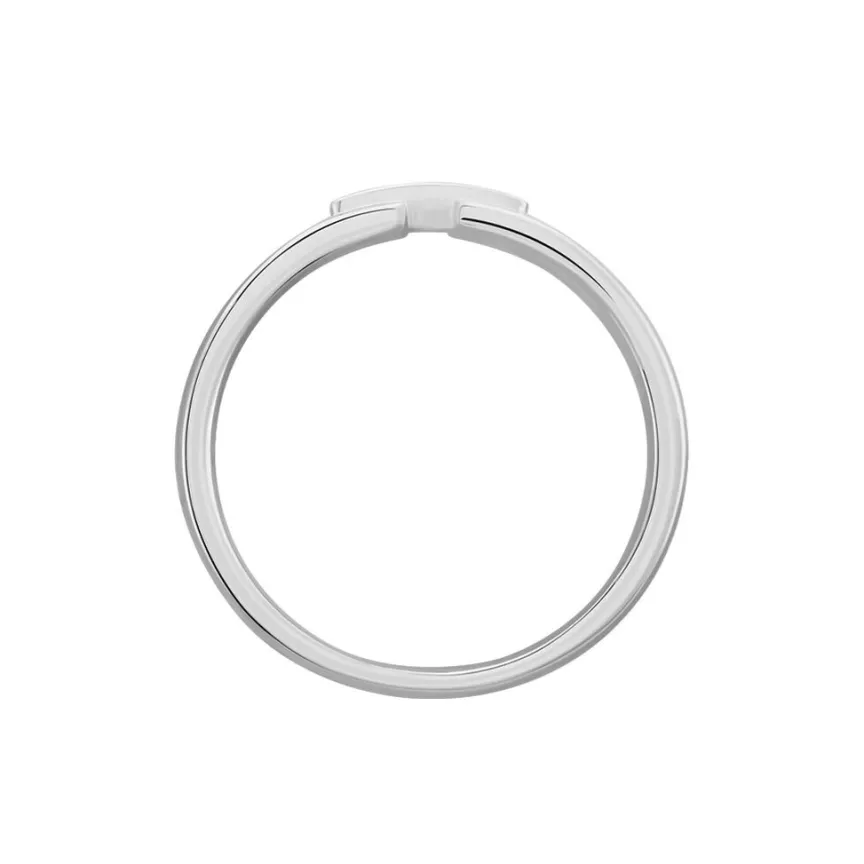 Alliance Magali Ruban Plat Or Blanc-Histoire d'Or Hot