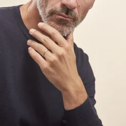 Alliance Mat Striee Ruban Plat Or Bicolore-Histoire d'Or Online