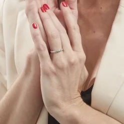 Alliance Maturina Demi Jonc Classique Or Blanc-Histoire d'Or Hot