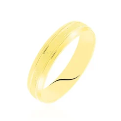 Alliance Memouna Ruban Plat Or Jaune-Histoire d'Or
