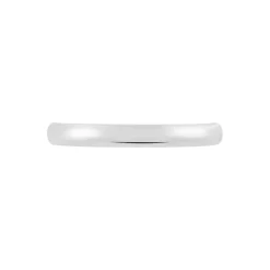 Alliance Meredithe Demi Jonc Classique Or Blanc-Histoire d'Or Clearance