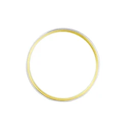 Alliance Miroir Ruban Plat Or Bicolore-Histoire d'Or Sale