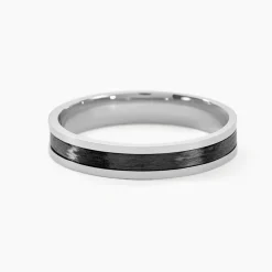 Alliance Navid Ruban Plat Palladium Blanc-Histoire d'Or