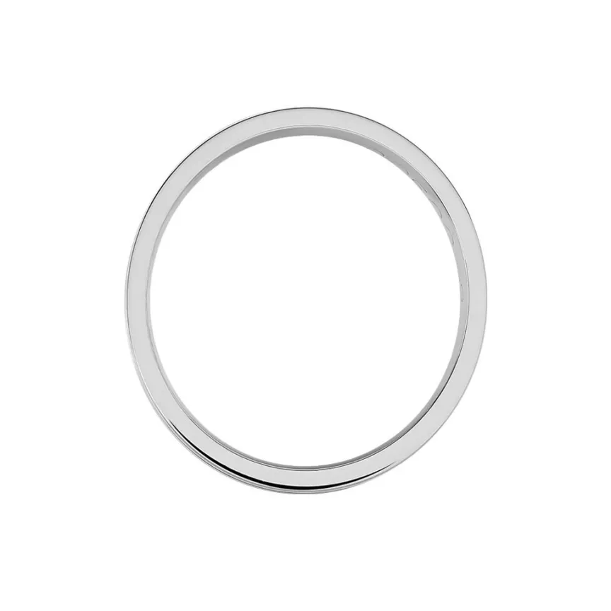 Alliance Navid Ruban Plat Palladium Blanc-Histoire d'Or