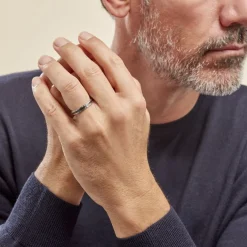 Alliance Navido Ruban Plat Palladium Bicolore-Histoire d'Or Clearance