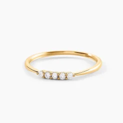 Alliance Octavian Or Jaune Diamant Synthétique-Histoire d'Or Hot