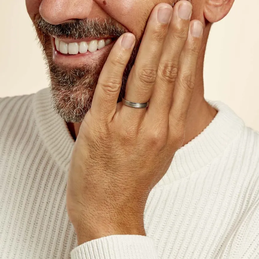 Alliance Padarge Ruban Plat Palladium Blanc-Histoire d'Or Sale