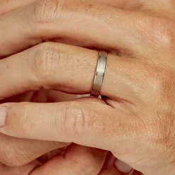 Alliance Padarge Ruban Plat Palladium Blanc-Histoire d'Or Sale