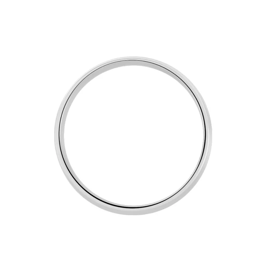 Alliance Padrig Ruban Plat Palladium Blanc-Histoire d'Or Discount