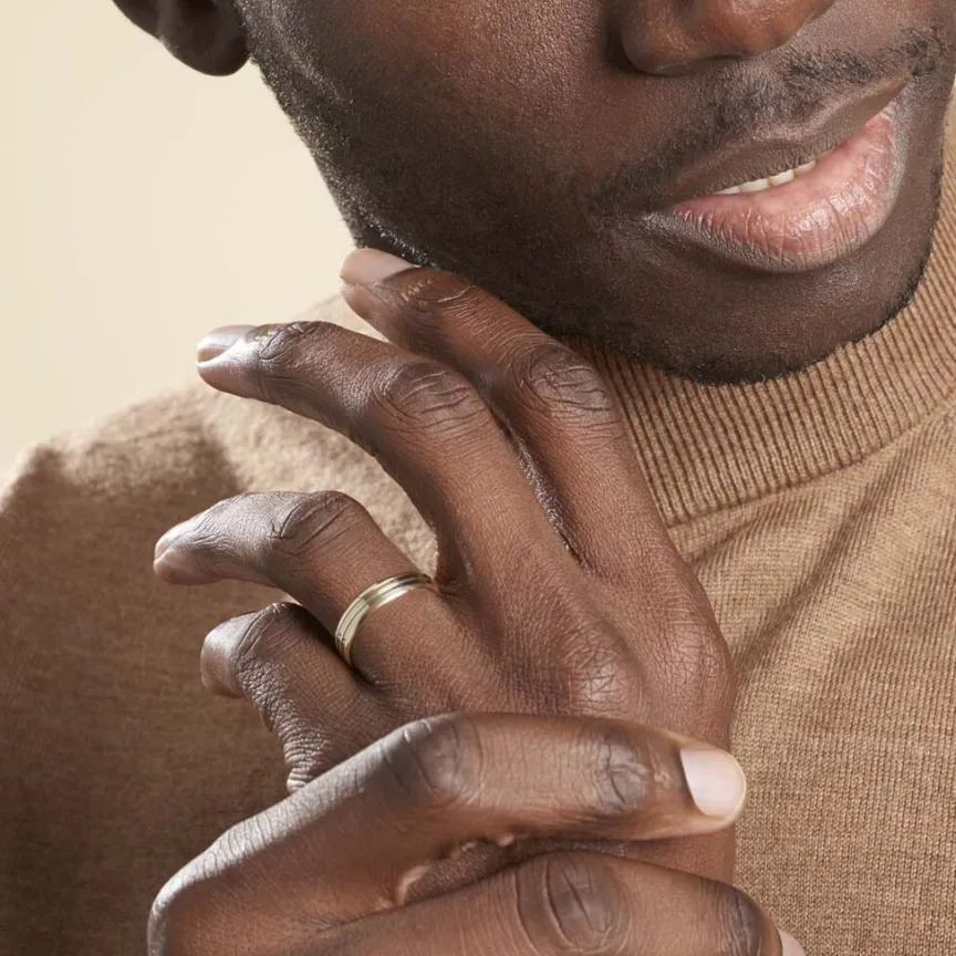 Alliance Prescilia Ruban Plat Or Bicolore-Histoire d'Or