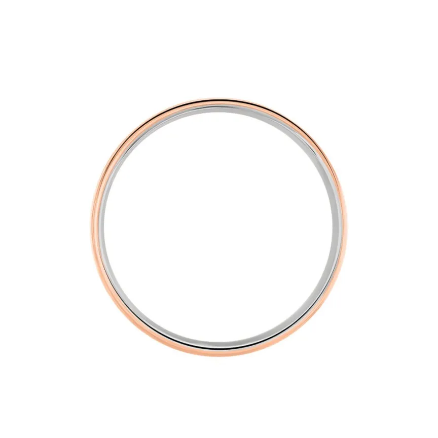 Alliance Rehanne Ruban Plat Or Bicolore-Histoire d'Or Best