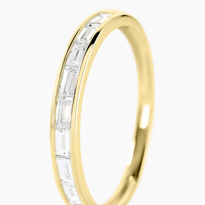 Alliance Rheanna Or Jaune Diamant Synthétique-Histoire d'Or Clearance