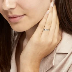 Alliance Soriya Demi Jonc Classique Argent Blanc-Histoire d'Or Best