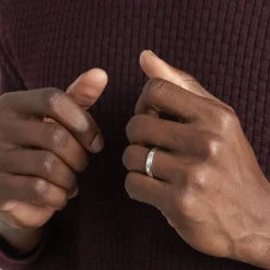 Alliance Twiggy Demi Jonc Classique Argent Blanc-Histoire d'Or Discount