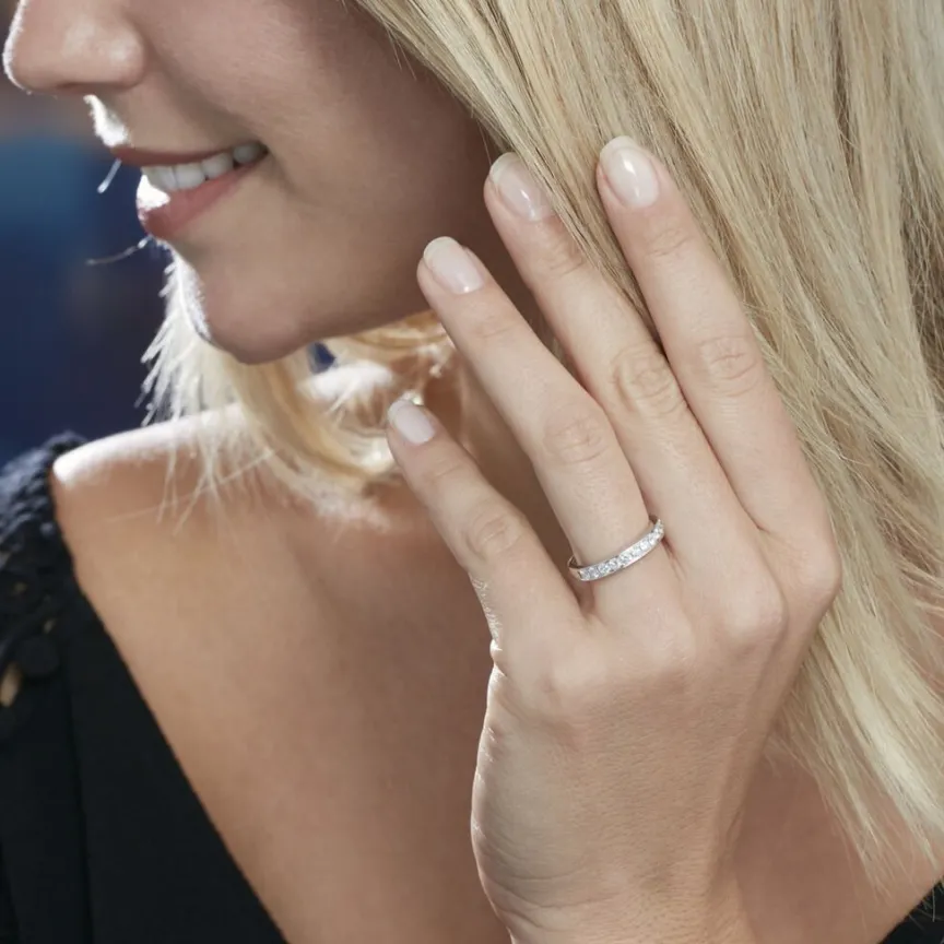 Alliance Valentine Or Blanc Diamant Synthetique-Histoire d'Or Best