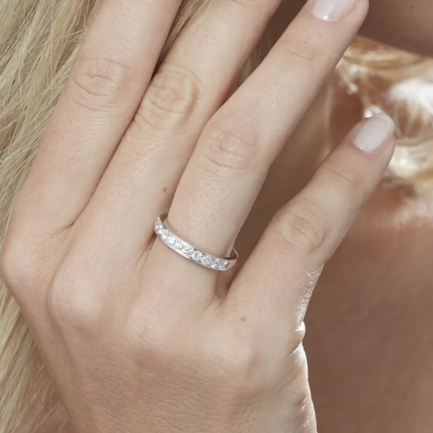 Alliance Valentine Or Blanc Diamant Synthetique-Histoire d'Or Best