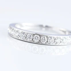 Alliance Valentine Or Blanc Diamant Synthetique-Histoire d'Or New