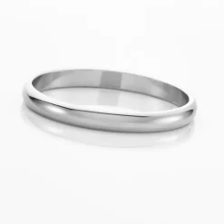 Histoire d'Or Aphroditia Demi Jonc Bombe Trouwring Wit Platina