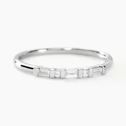 Bague 1986 Or Blanc Diamant-Histoire d'Or Discount